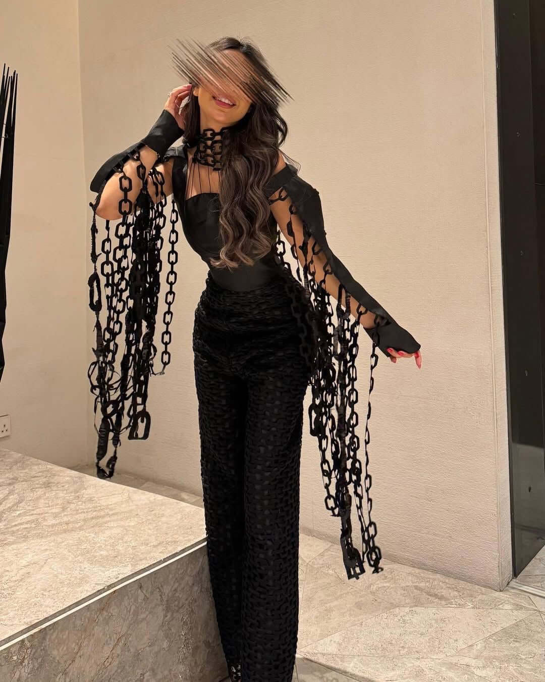 فستان سهرة باربي تطريز كمبيوتر