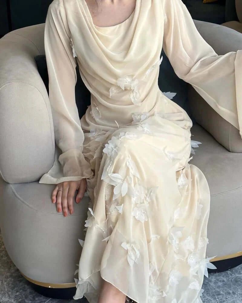 فستان شيفون ناعم من الجورجيت